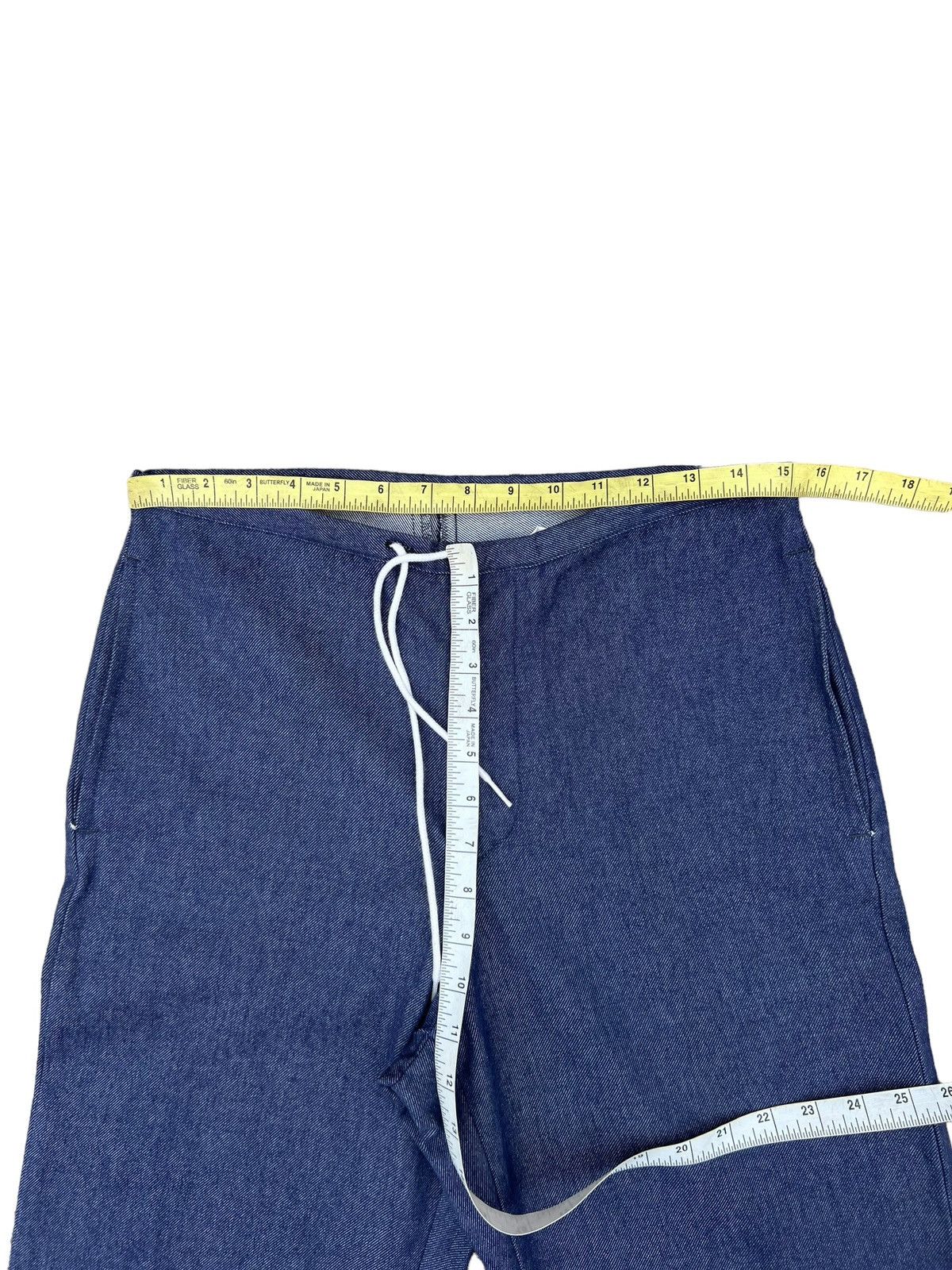 Danton Vintage Danton France Draw String Denim Trouser Pant Size US 29 - 2 Thumbnail