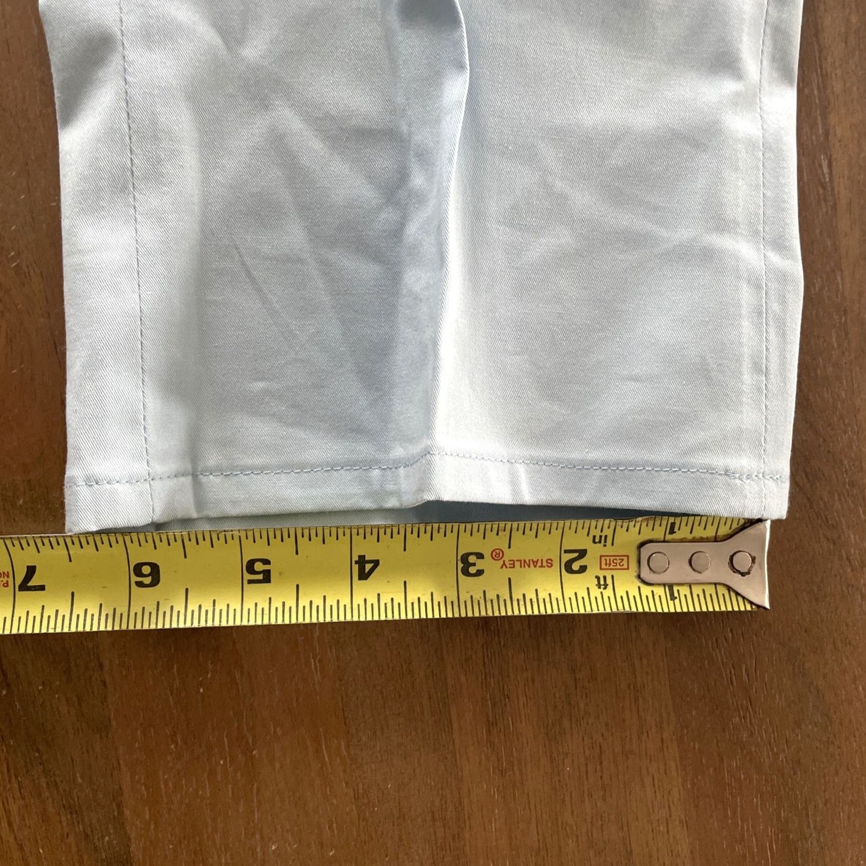 Dolce & Gabbana VINTAGE Dolce&Gabbana Capri Pants Womens 28 Light Blue Twill Solid 80s 90s Retro Designer City Comfort Crop Straight Jeans/Formal/Workwear Womens Size 28" / US 6 / IT 42 - 7 Thumbnail