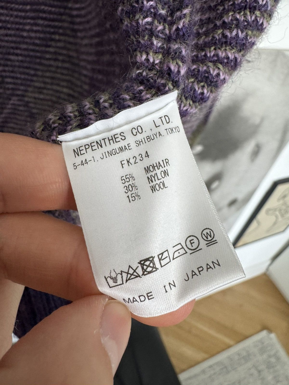 Needles Needles Mohair Cardigan Sweater Japanese Arygle Japan Rare Size US S / EU 44-46 / 1 - 7 Thumbnail