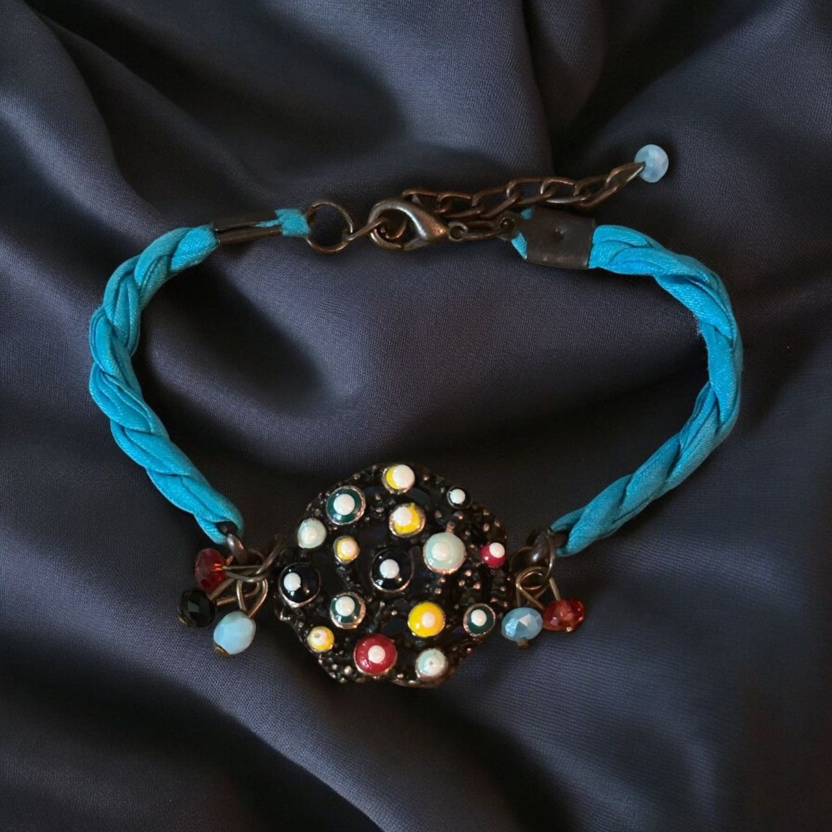 Other Turquoise rope evil eye bracelet Size ONE SIZE - 1 Thumbnail