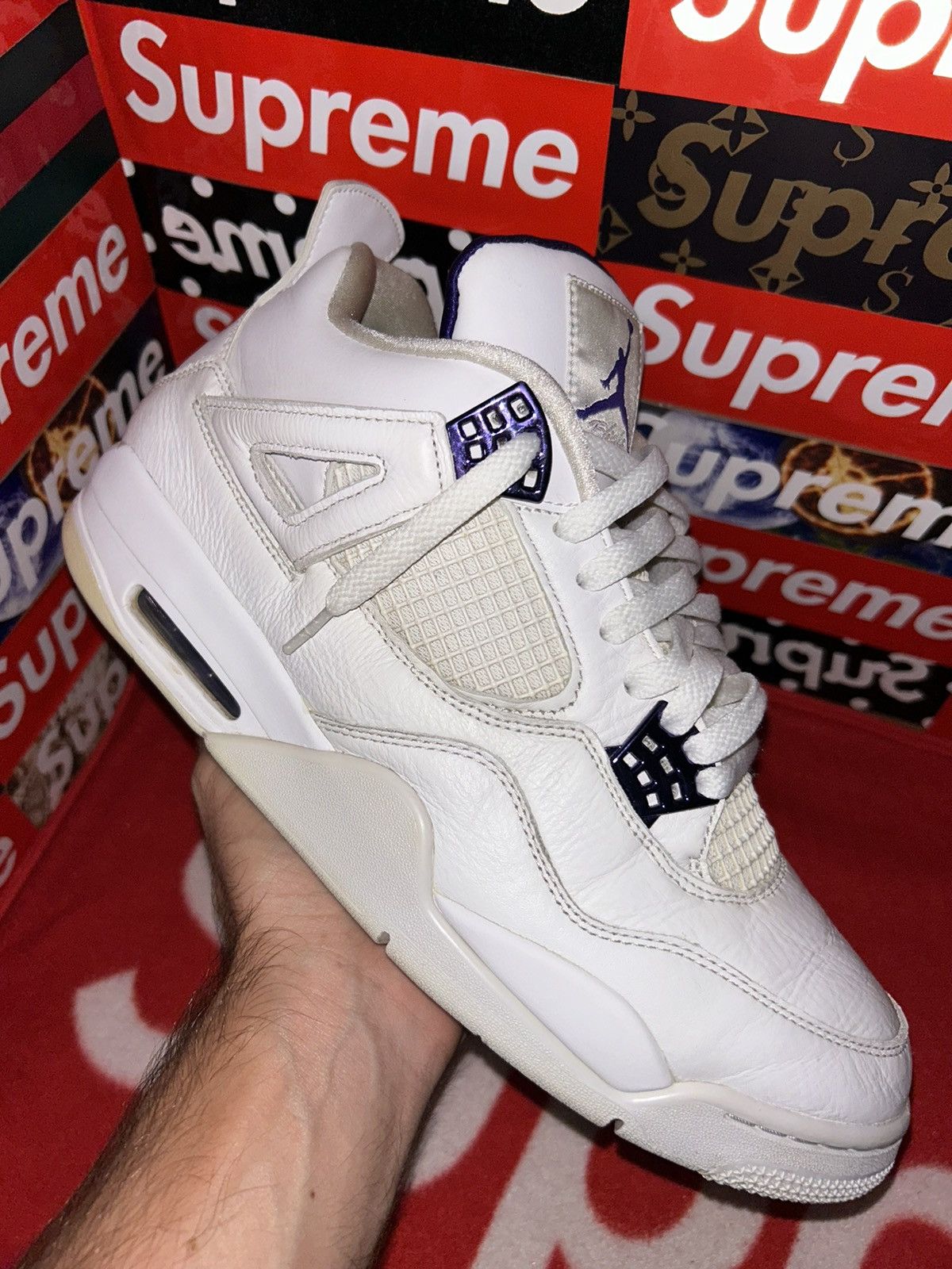 Jordan Brand Jordan 4 Retro Purple Metallic CT8527-115 size 12 Size US 12 / EU 45 - 9 Thumbnail