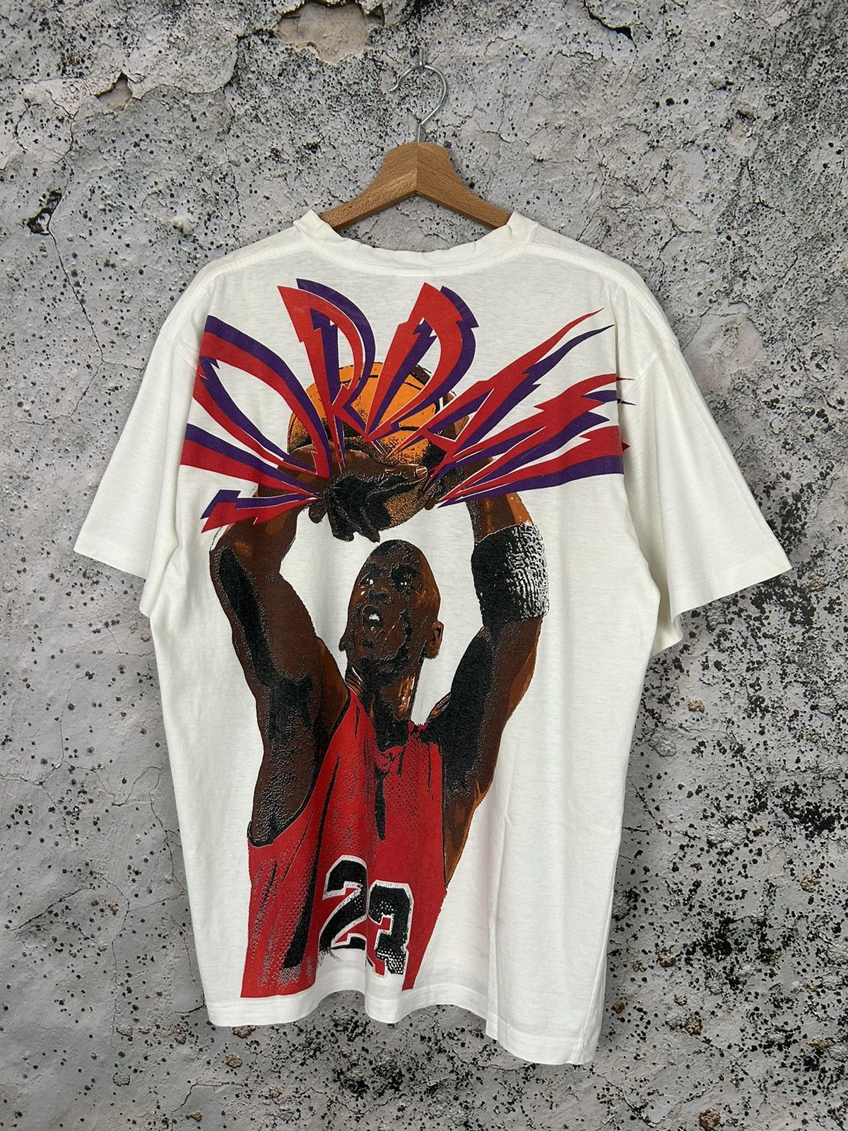 Vintage Nike Grey Tag Jordan NBA Ultra Rare 90s Graphic Tee