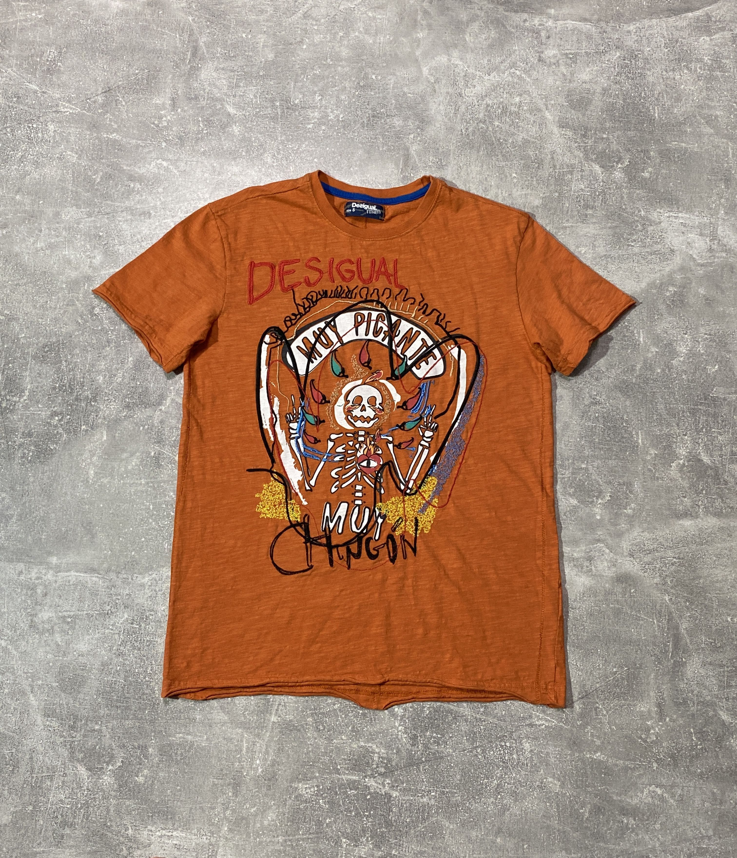 Desigual Vintage Y2K Desigual Skeleton and Pepper T-Shirt Size US S / EU 44-46 / 1 - 1 Thumbnail