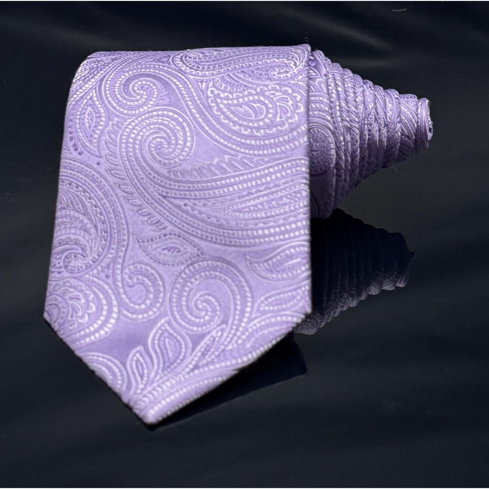 Donald Trump Donald J Trump Signature Collection Purple Paisley 58" Tie Size ONE SIZE - 2 Thumbnail