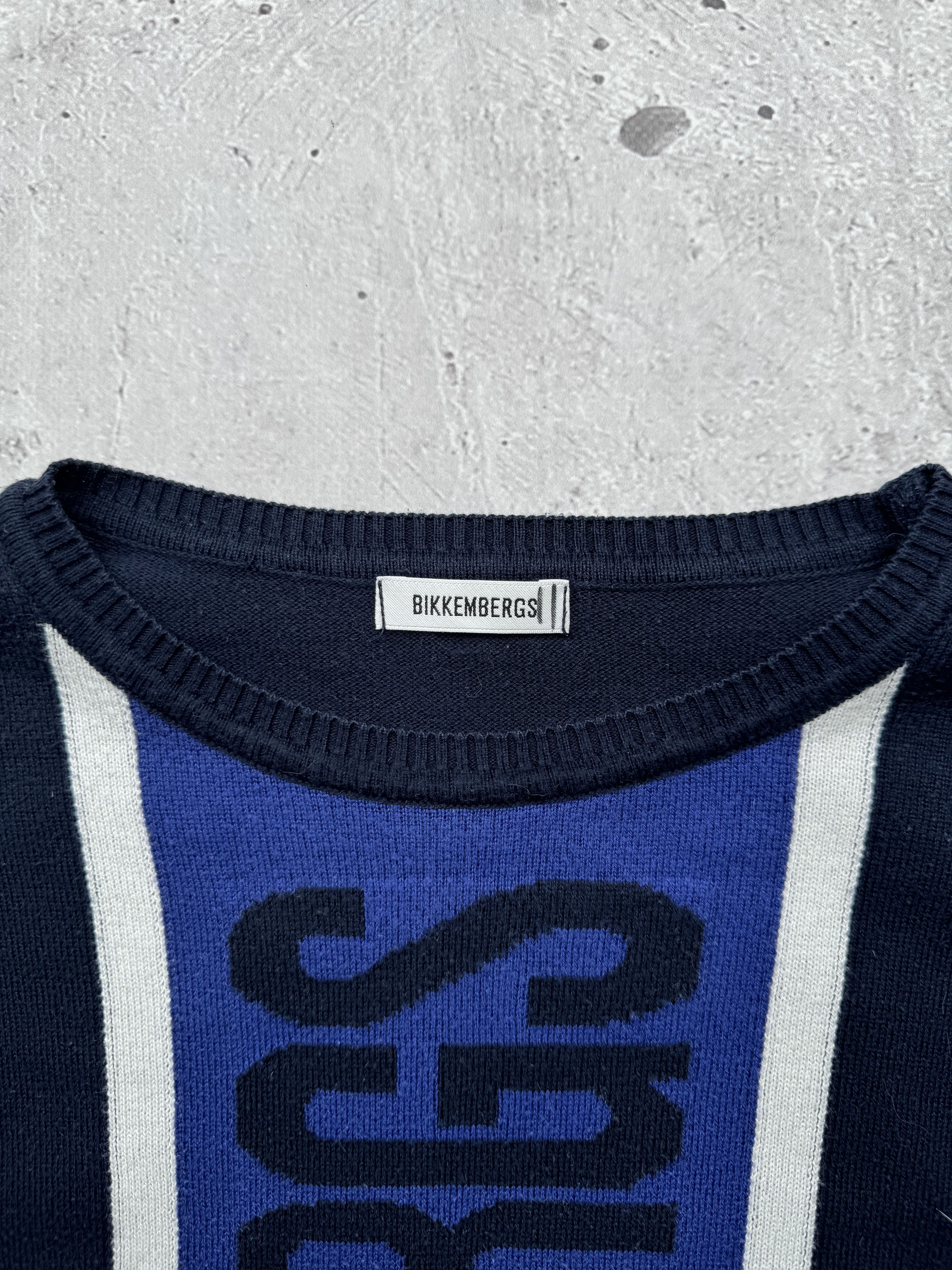 Dirk Bikkembergs × Vintage Dirk Bikkembergs Vintage Knit Sweater Size US L / EU 52-54 / 3 - 4 Thumbnail
