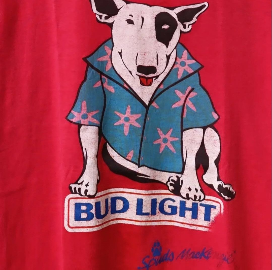 Vintage Vintage 80s Bud Light Spuds Mackenzie Tshirt Size US M / EU 48-50 / 2 - 3 Thumbnail