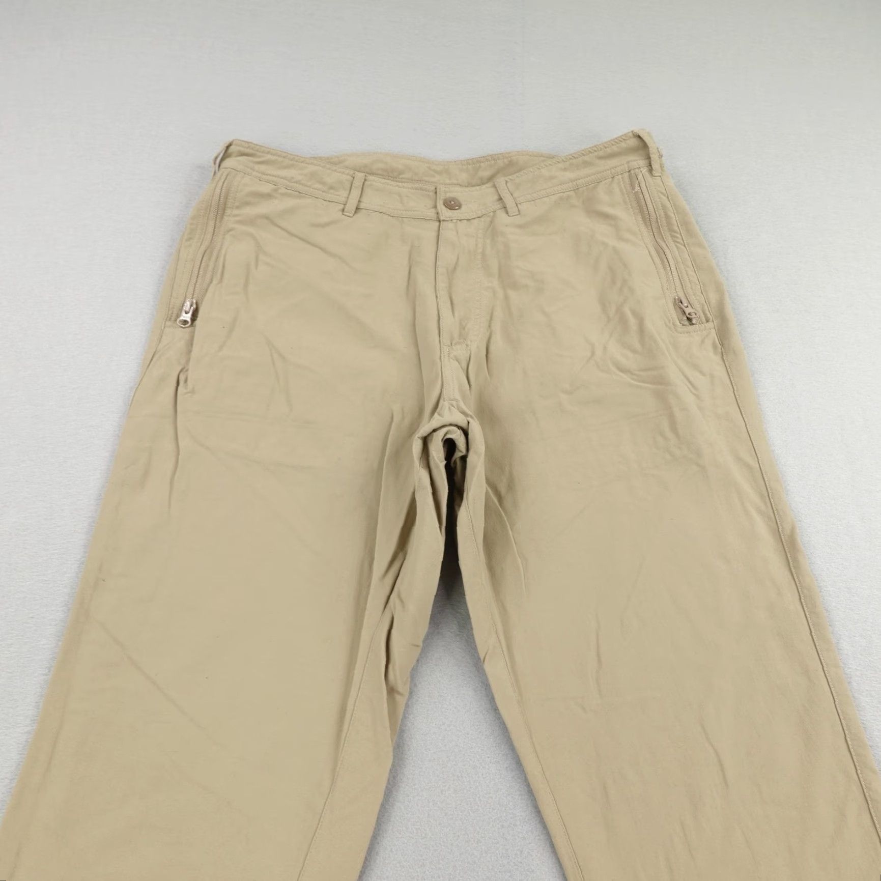 Vintage VINTAGE Clothing Arts P^cubed Mens Pants 34 Khaki Beige Chino Travel Casual Workwear Nylon Straight Size US 34 / EU 50 - 2 Thumbnail