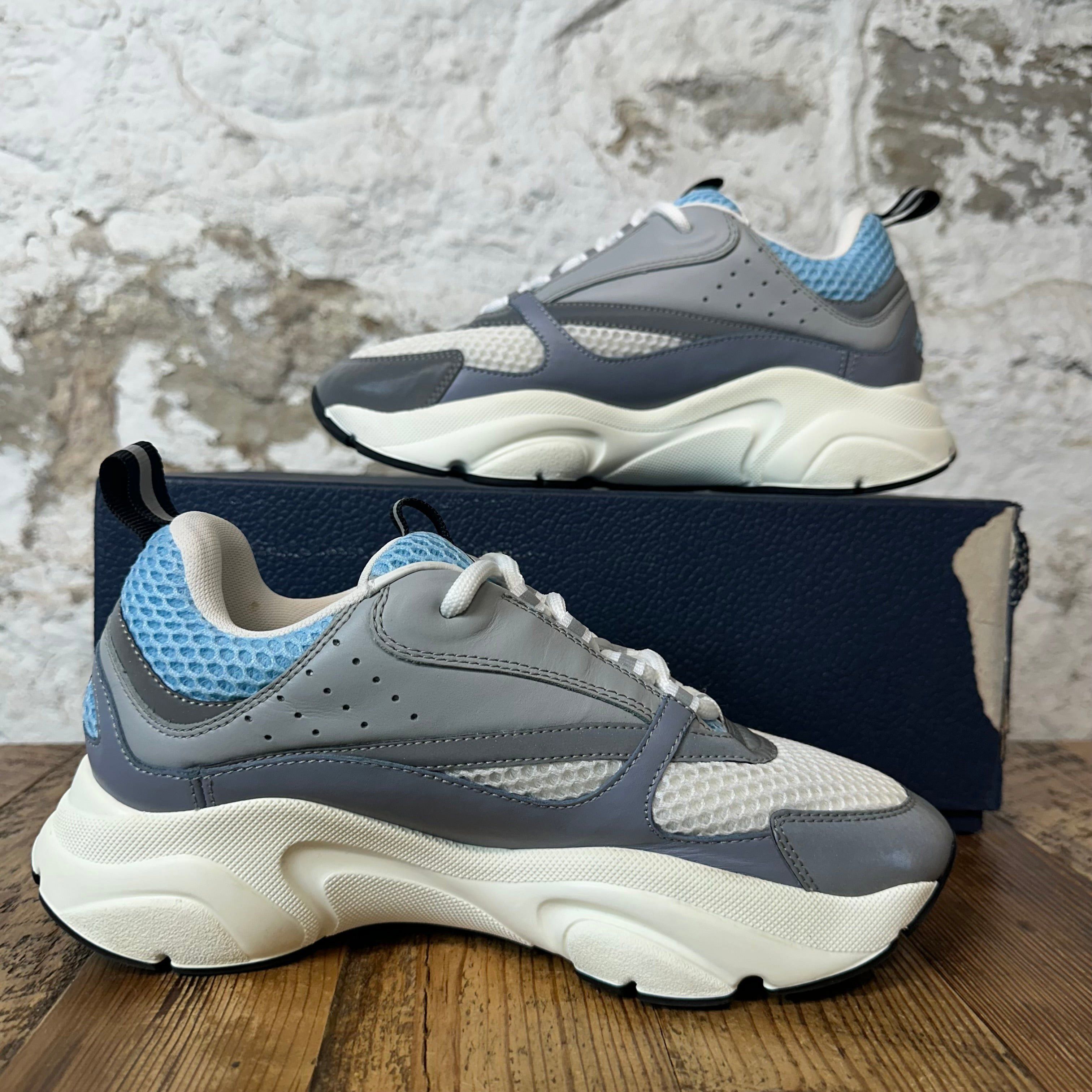 Dior Dior B22 Grey White Blue Sneaker Sz 6 (38) Size US 6 / EU 39 - 2 Thumbnail
