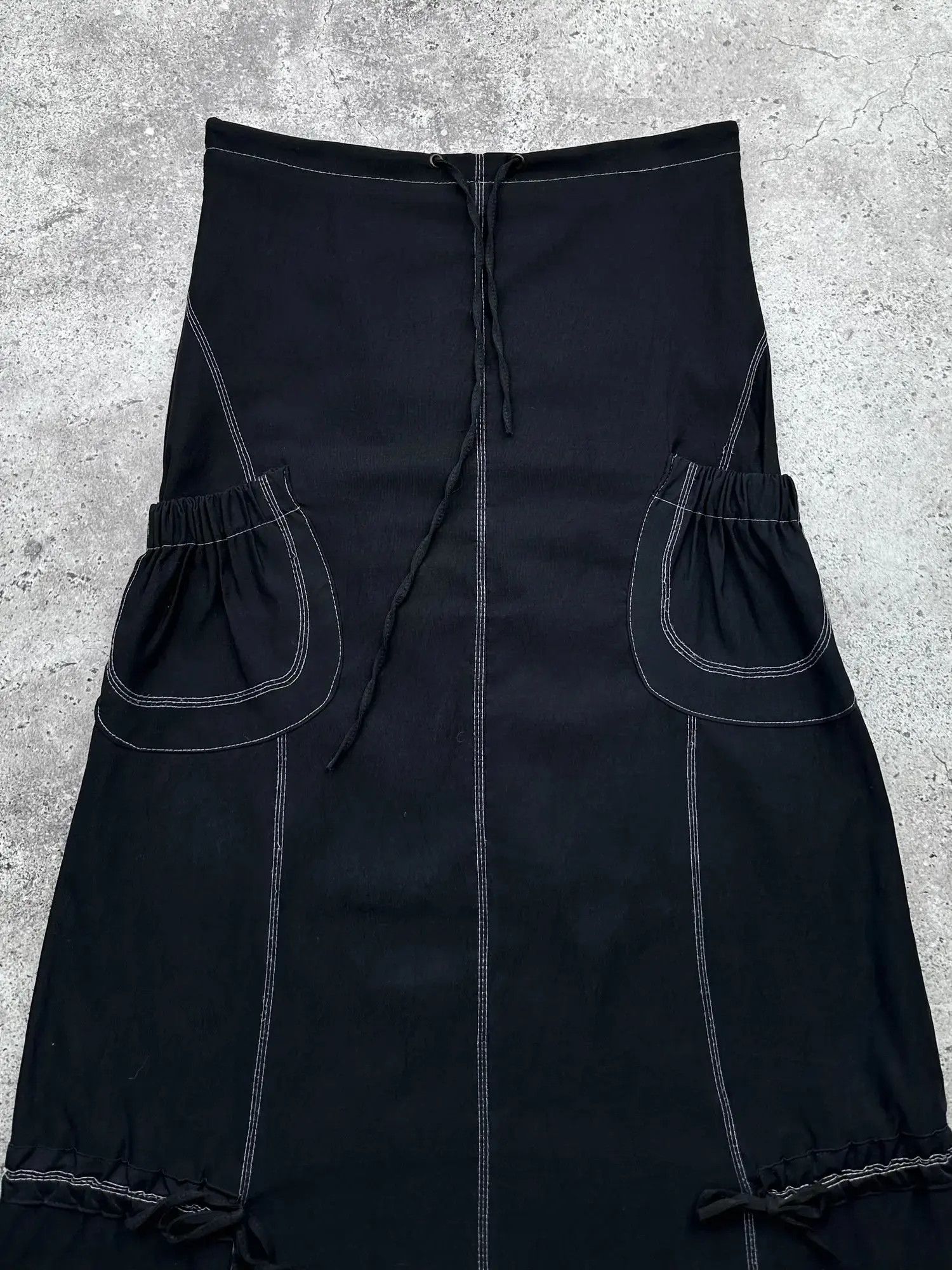 Japanese Brand Vintage Flare Skirt With Bondage C237(V646)(E8) Size 27" / US 4 / IT 40 - 2 Thumbnail