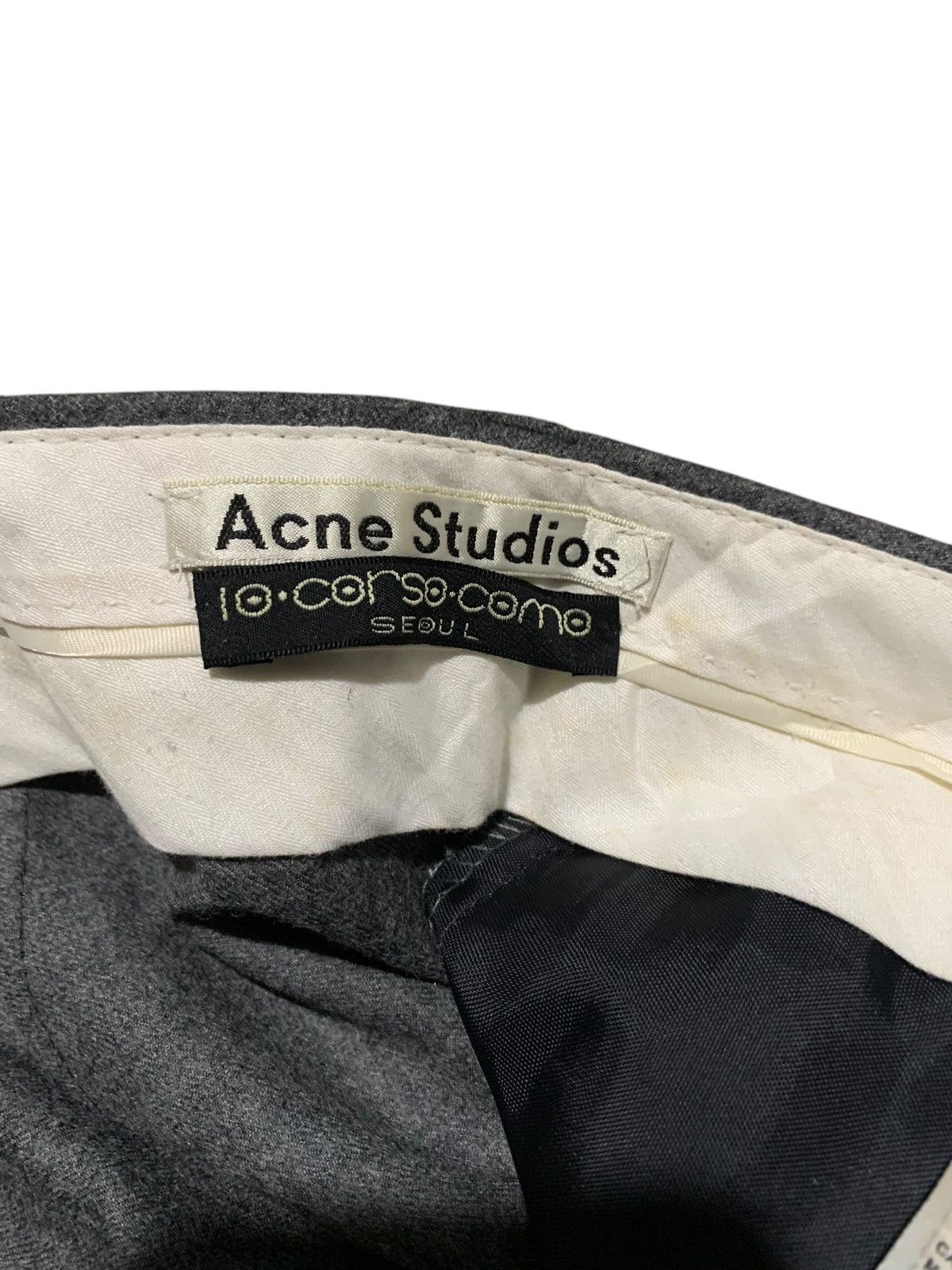 AW14 Acne studios x 10 corsocomo DRIFTER T FLAN WOOL TROUSER