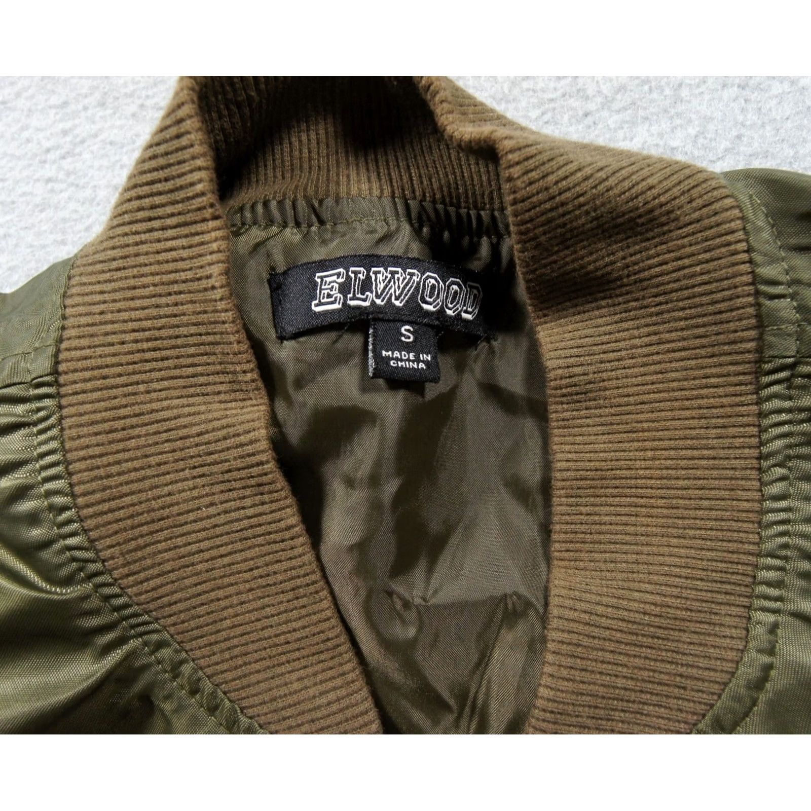 Elwood Elwood Jacket Men S Green Bomber Windbreaker Lightweight Streetwear Military Zip Full Zip Navy Blue Medium? Size US S / EU 44-46 / 1 - 5 Thumbnail