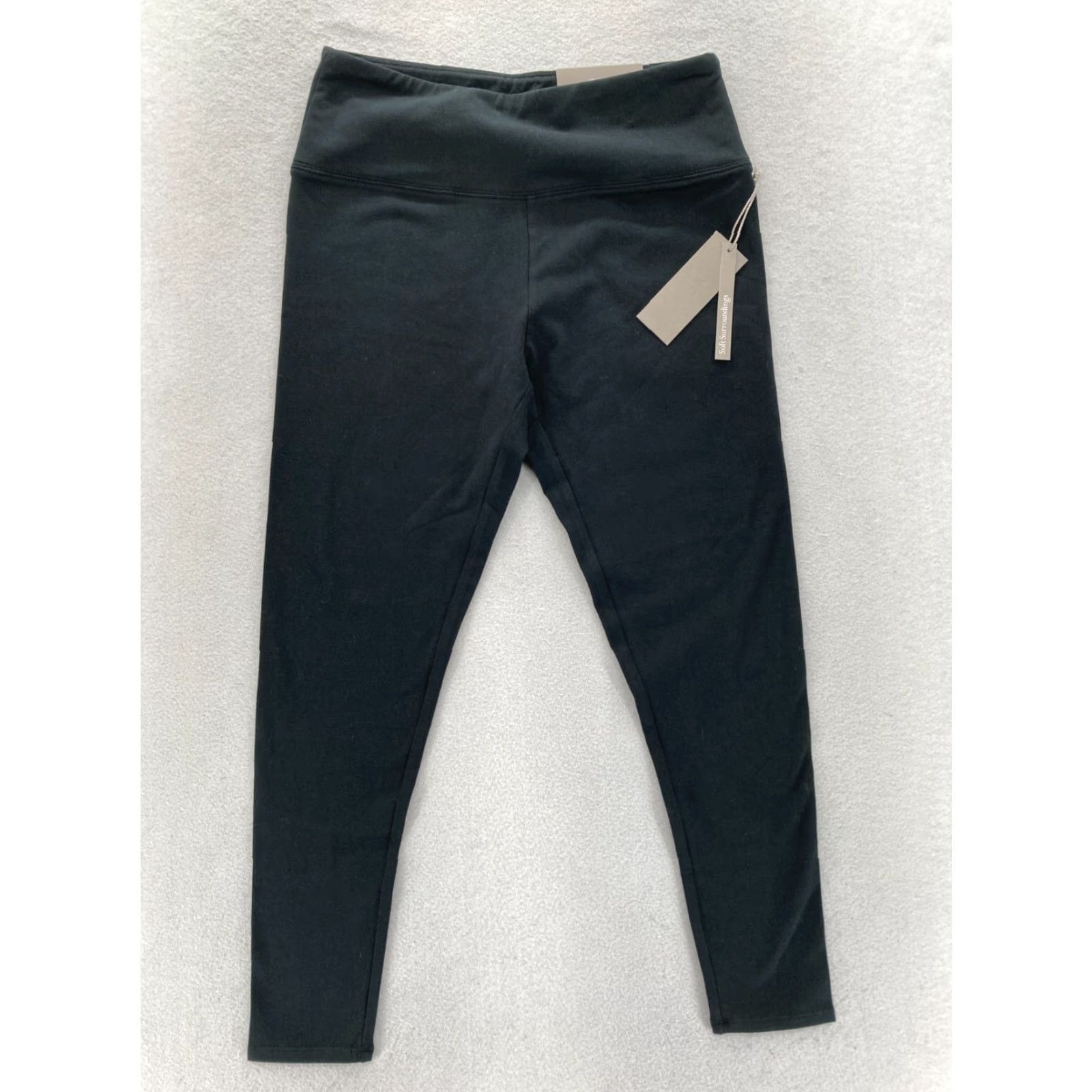 Soft Surroundings Soft Surroundings Leggings Women's PS Black Stretch Ankle Comfort NWT Size 28" / US 6 / IT 42 - 2 Thumbnail