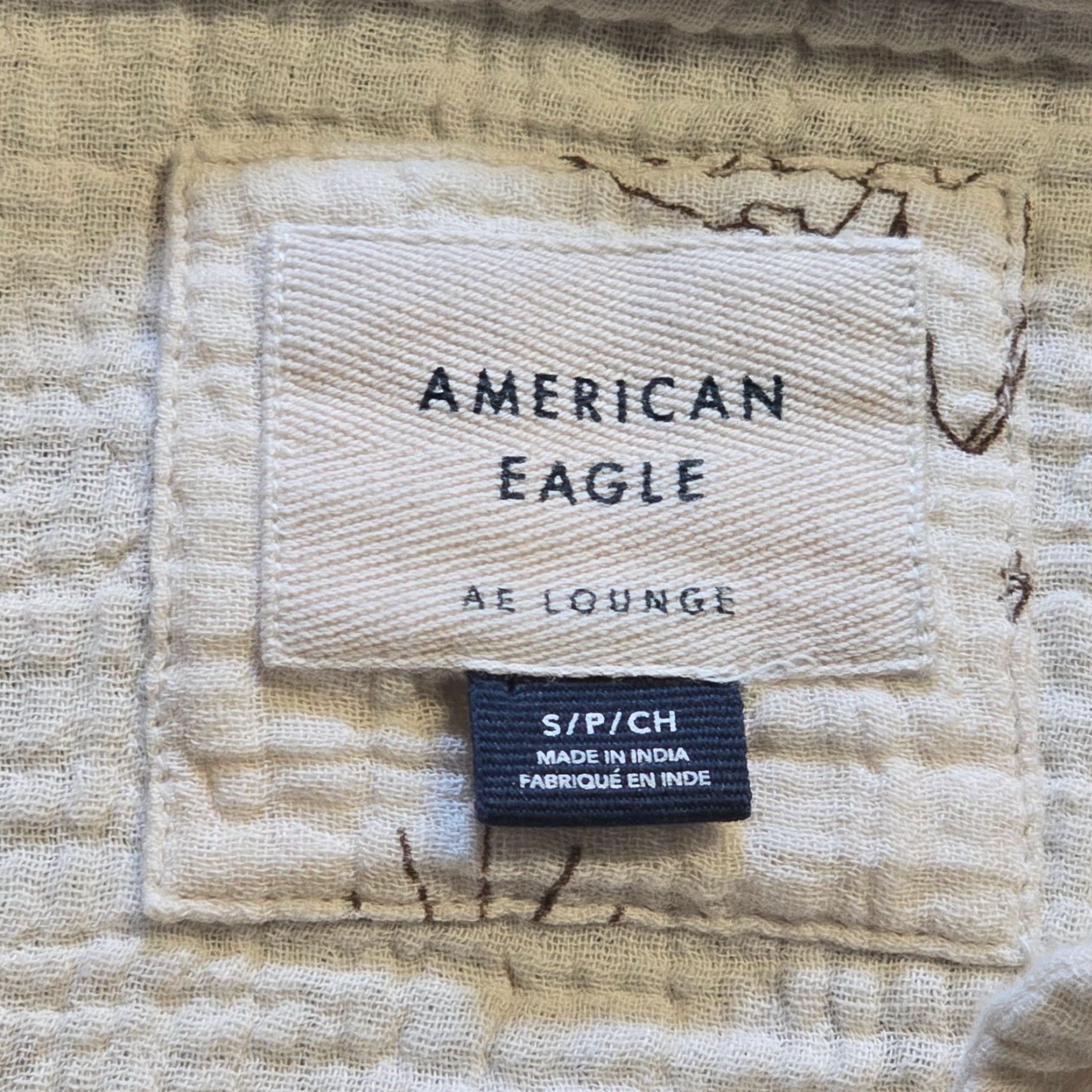 American Eagle Outfitters American Eagle Top Womens Small White Gauze Lounge Pajama Cowboy Western Casual Shirt Size S / US 4 / IT 40 - 3 Thumbnail