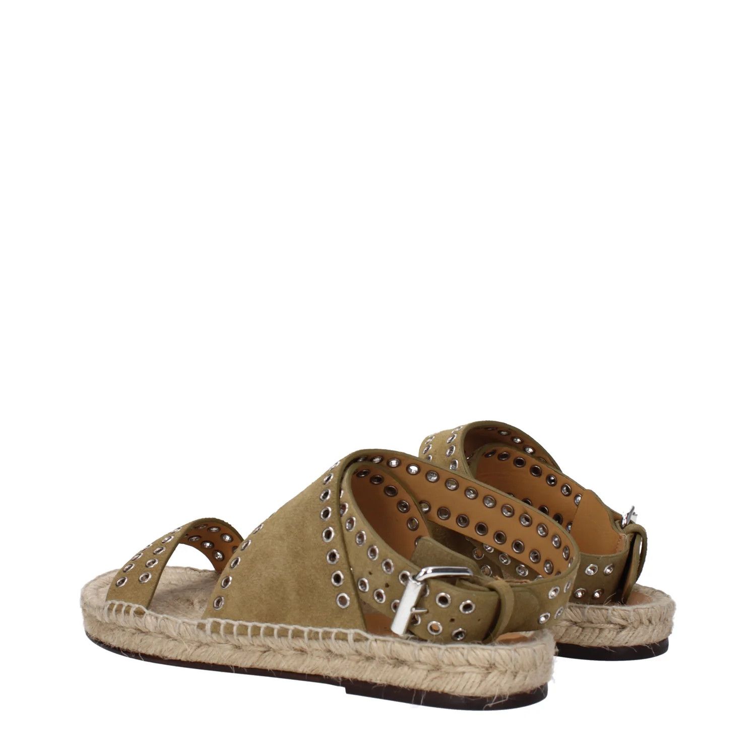 Isabel Marant ob1o1e1124 Suede Sandals in Green/Turtledove Size US 6 / IT 36 - 4 Thumbnail