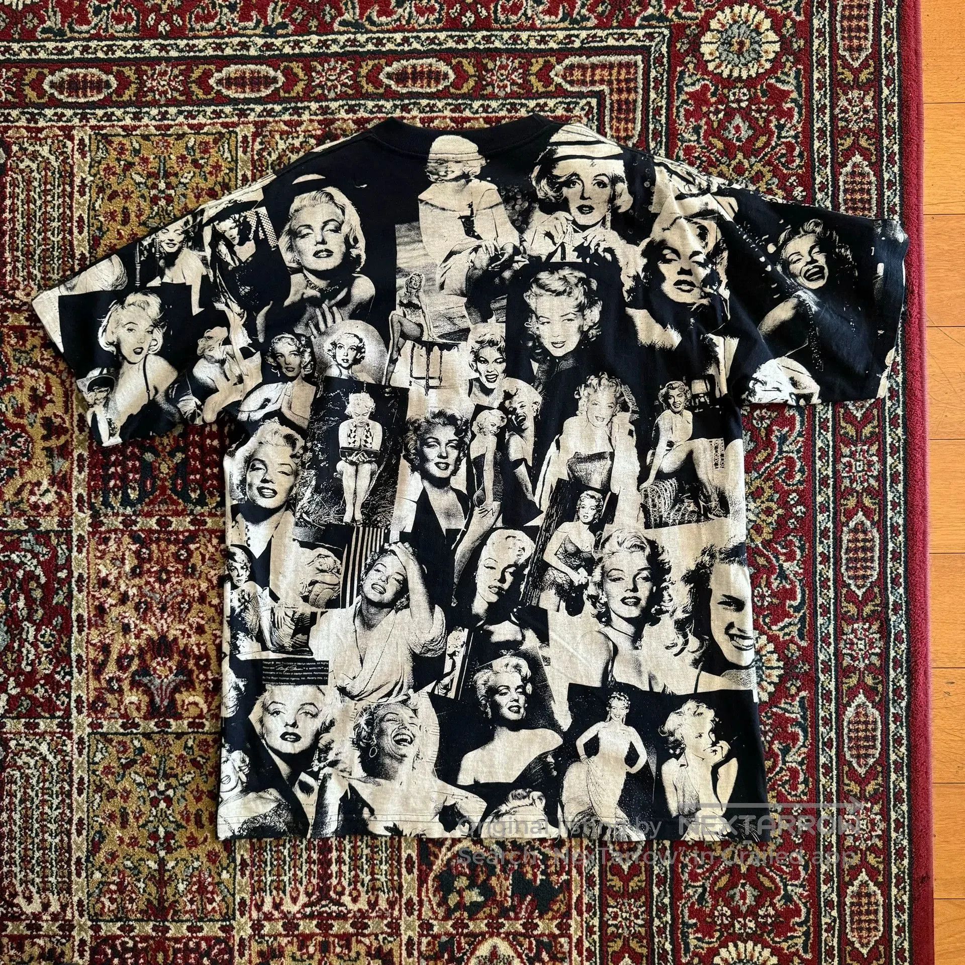Vintage Marilyn Monroe Vintage Overprint Tee. Size US M / EU 48-50 / 2 - 5 Thumbnail