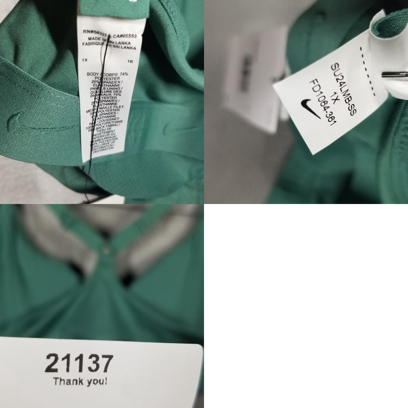 Nike Nike Women’s 1X Indy Light Support Padded Sports Bra Green FD1064-361 New Indy Light Nike Dri-FIT Sports Bra 1X Green Size ONE SIZE - 8 Thumbnail