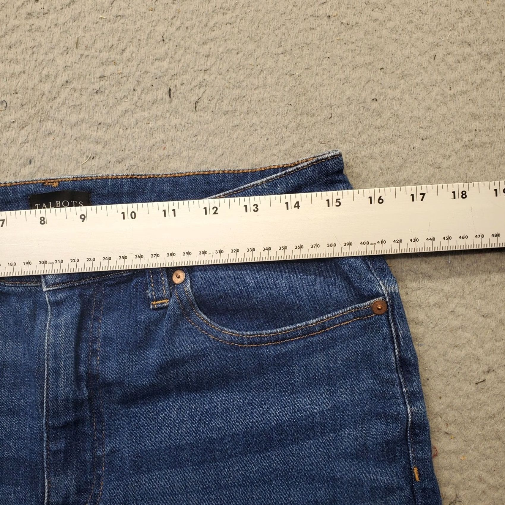Talbots Talbots Modern Ankle Jeans Womens 6 Blue Denim Medium Wash Streetwear Grunge Jeans Women's 6 Blue Talbots Denim Size 28" / US 6 / IT 42 - 6 Thumbnail