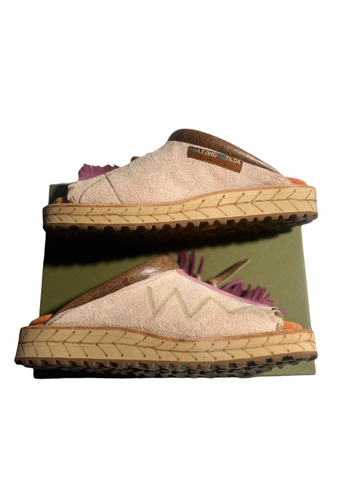 Kapital Kapital Deer Leather Pueblo Sabot, Two-Tone, Purple Size US 8.5 / EU 41-42 - 9 Thumbnail
