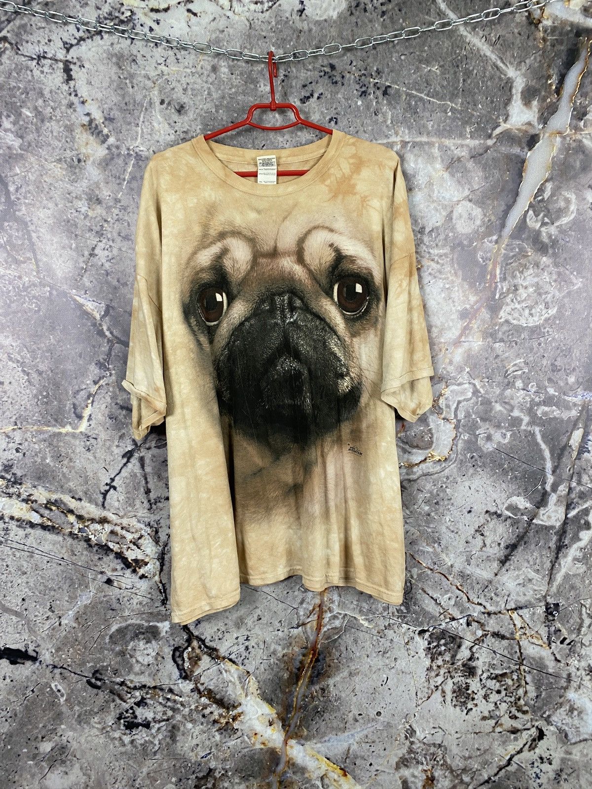 The Mountain × Vintage Men’s The Mountain Pug Dog T-Shirt Streetwear Size XXXL Size US XXL / EU 58 / 5 - 11 Thumbnail