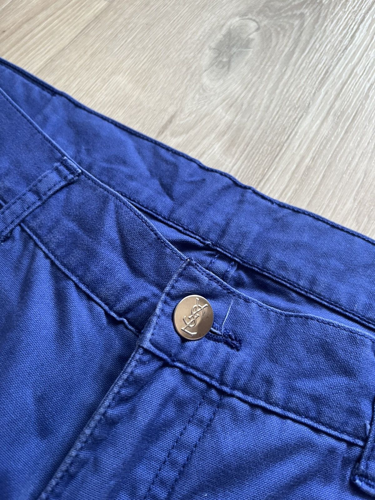 Yves Saint Laurent Vintage Yves Saint Laurent Blue Denim Pants Size US 36 / EU 52 - 7 Thumbnail