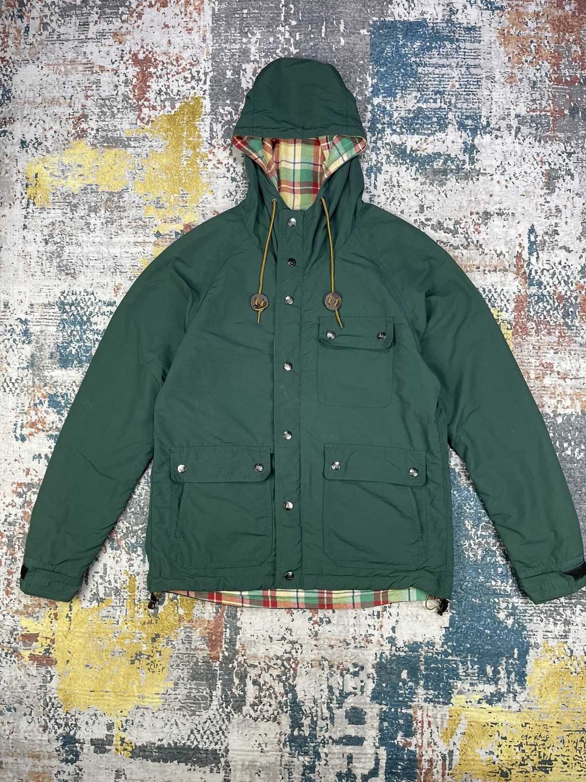 GRN Vtg Grn 60/40 Reversible Nylon/Plaid Checkered Jackets Size US M / EU 48-50 / 2 - 2 Thumbnail