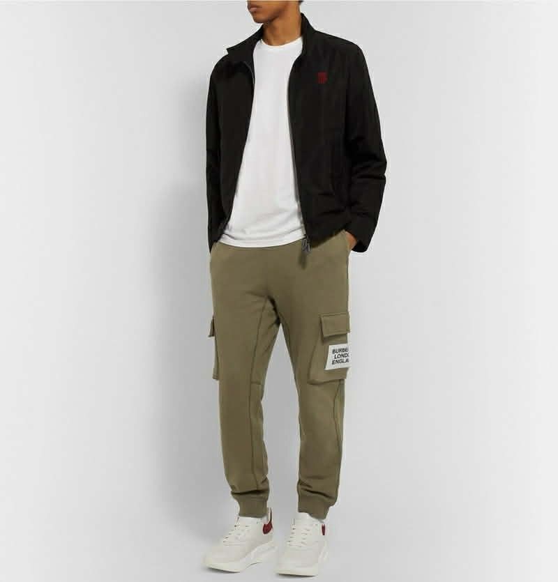 Burberry Burberry - Tapered Logo-Print Jersey Sweatpants Size US 32 / EU 48 - 1 Thumbnail