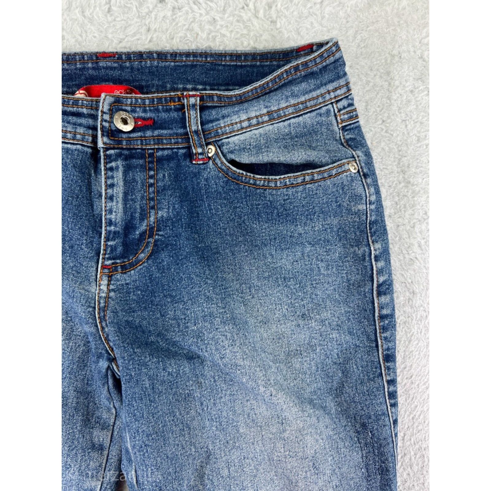 Ecko Unltd. VINTAGE Ecko Unltd. Jeans Denim Blue Bootcut 9 Womens Regular 30 in Inseam 32 in Cotton Stretch Jeans Size 30" / US 8 / IT 44 - 7 Thumbnail