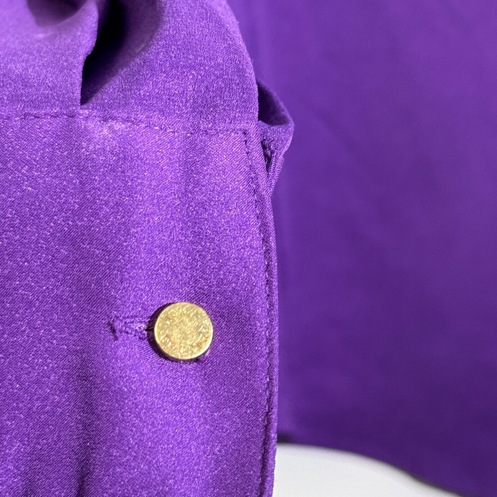 Juicy Couture × Vintage Vintage Juice Couture Purple Polyester Shirt Buton up Size M Size US M / EU 48-50 / 2 - 11 Thumbnail