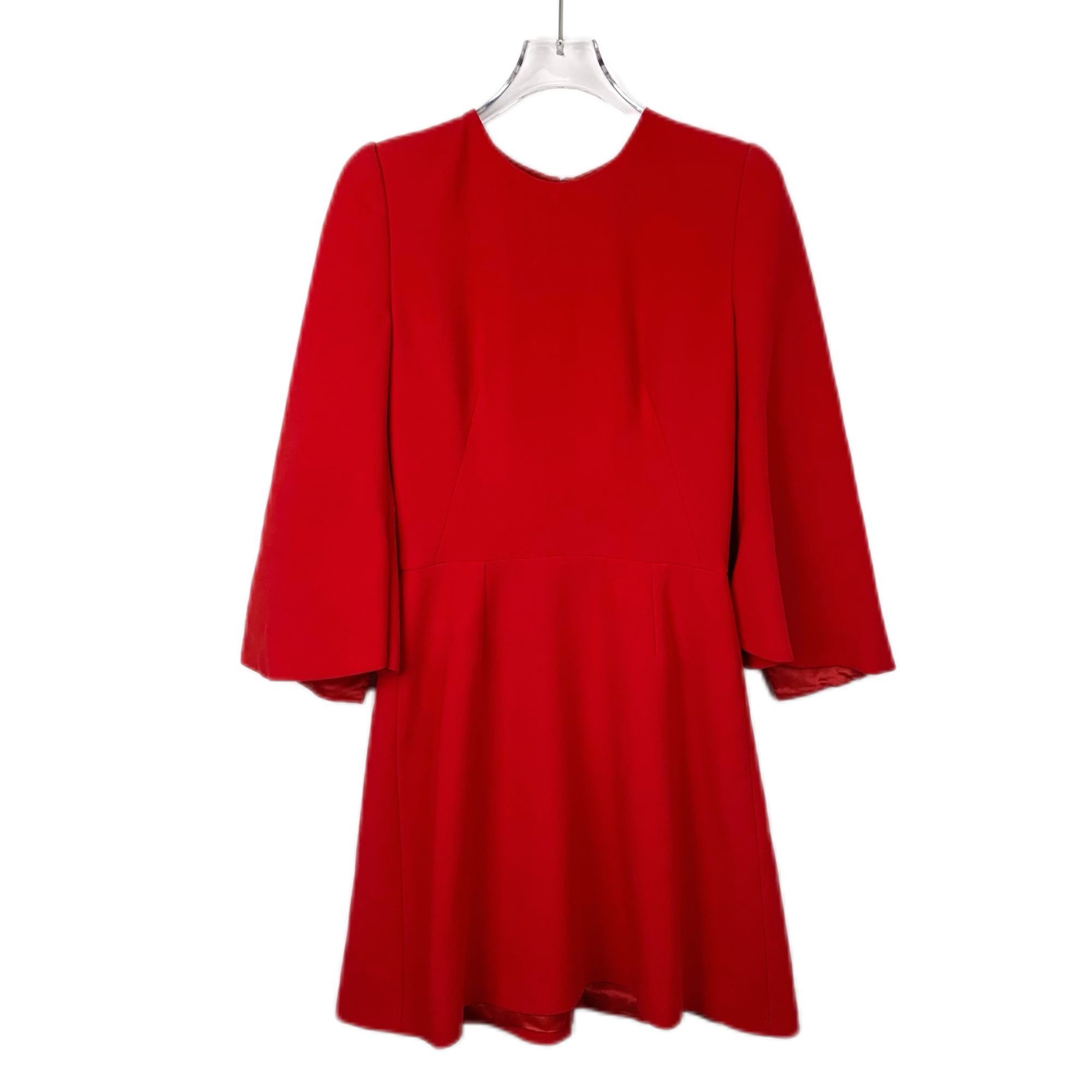 Alexander McQueen Alexander McQueen Red Round-Neck Half-Sleeve Dress Size 38 S Size S / US 4 / IT 40 - 1 Thumbnail