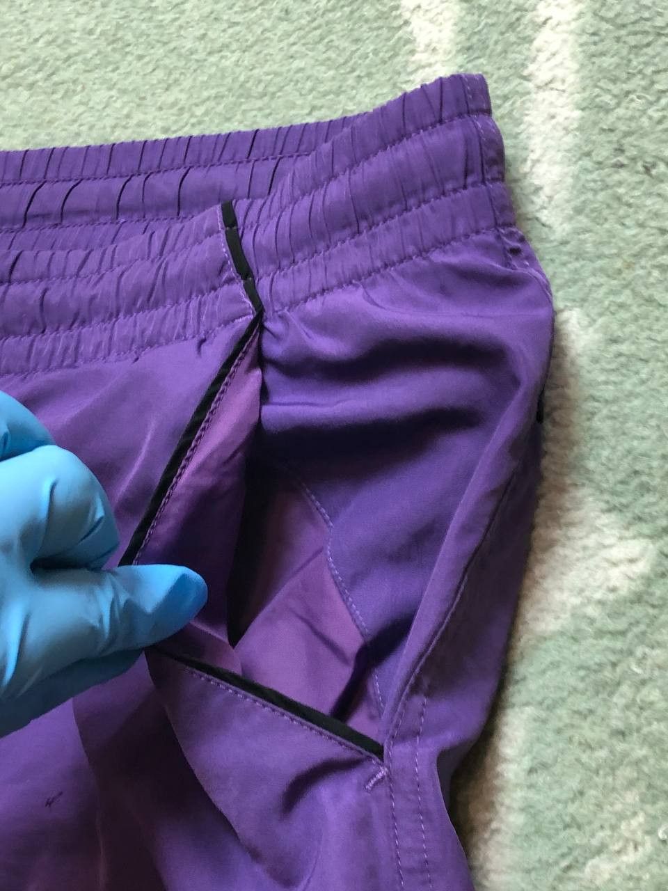 Nike NIKE vintage purple Shorts crazy Y2K streetwear Size US 30 / EU 46 - 8 Thumbnail
