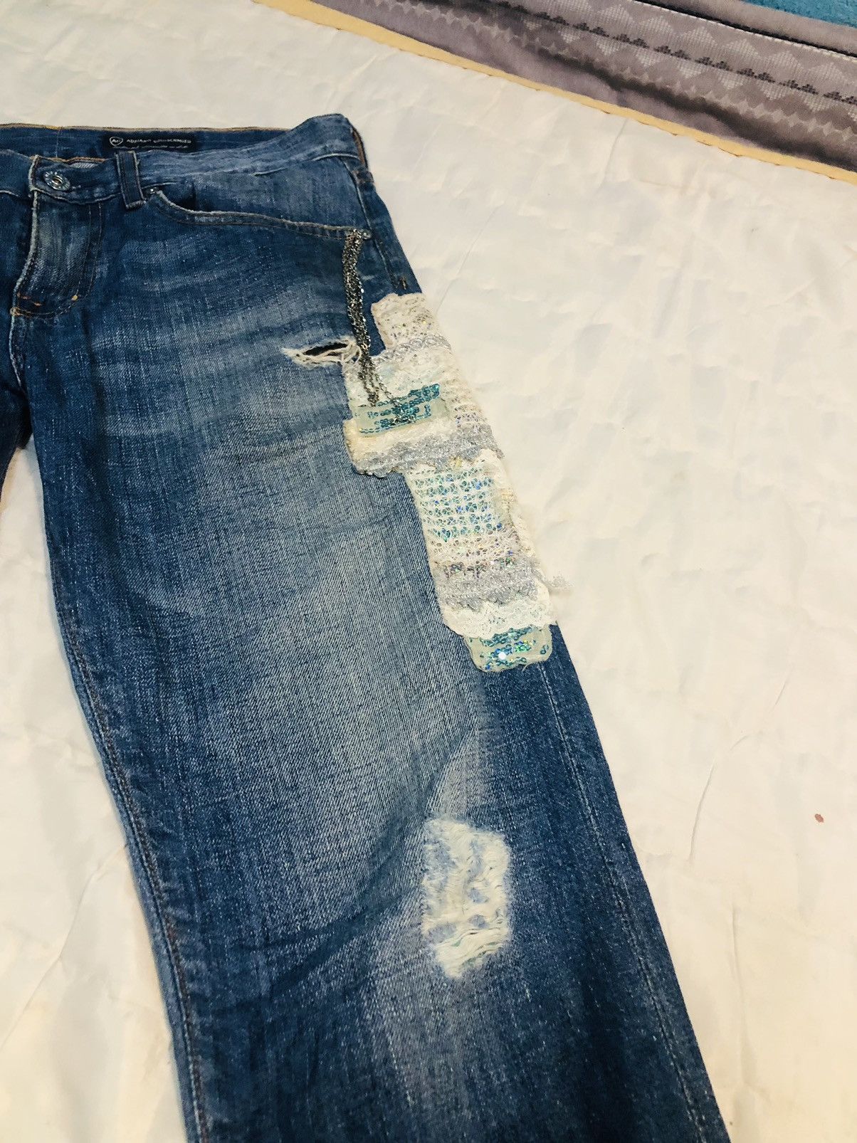 AG Adriano Goldschmied Distressed Denim Adriano Goldschmied Jeans MadeInUsa (3) Size 32" / US 10 / IT 46 - 6 Thumbnail