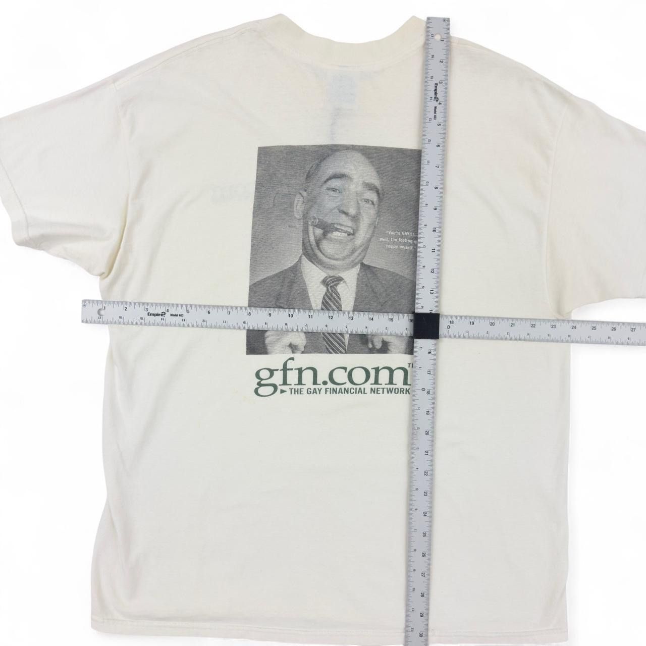 Gildan Y2K The Gay Financial Network GFN.com T-shirt #y2kfm Size US XL / EU 56 / 4 - 7 Thumbnail