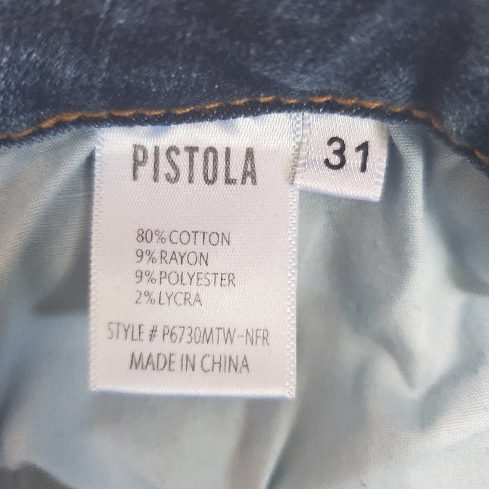 Pistola PISTOLA Jeans Womens 31 Blue Mid Skinny Distressed Ankle Raw Hem Denim Stretch Color Blue 90s Grunge Mid Rise Regular Womens Jeans Size 24" / US 00 / IT 34 - 4 Thumbnail