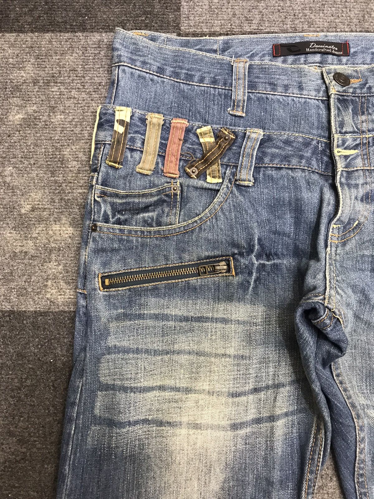 Japanese Brand 💥ARCHIVAL💥Dominate Double Waist Stone Wash Denim F450 Size US 34 / EU 50 - 5 Thumbnail