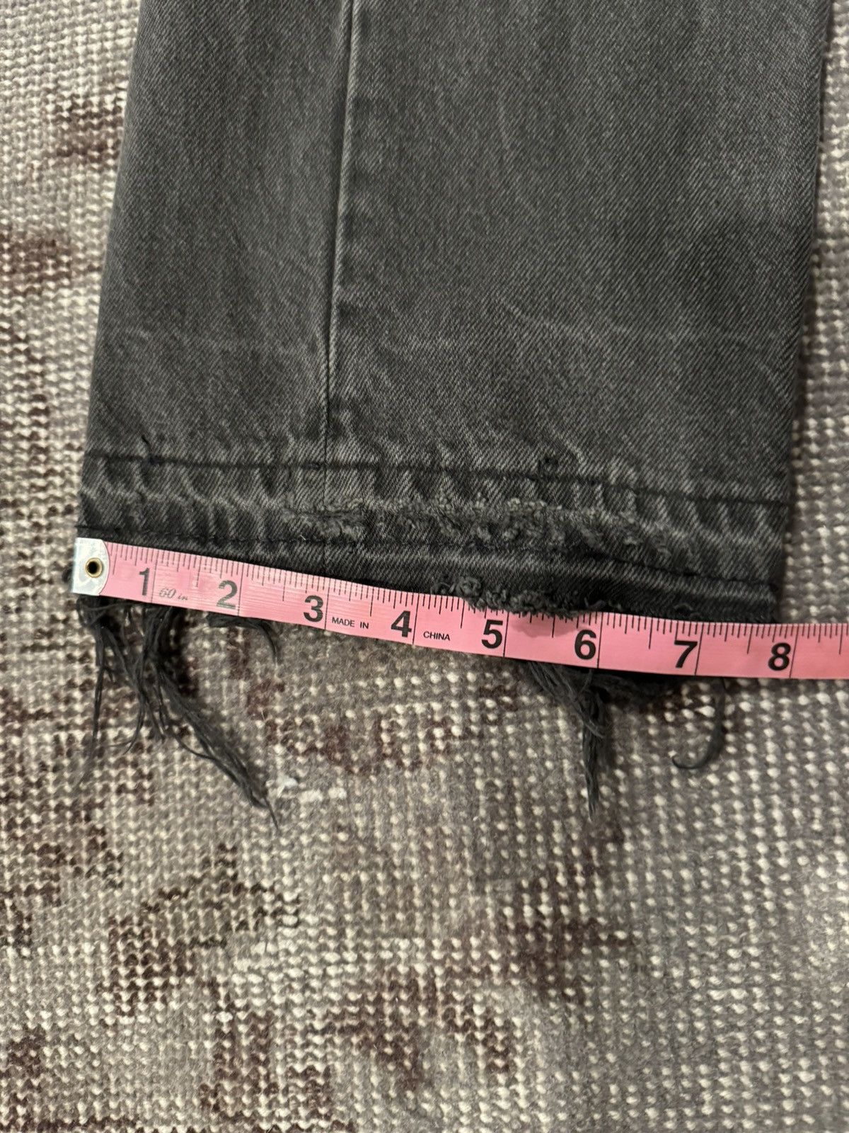 Levi's Vintage Levi black denim with distressed hem Size US 32 / EU 48 - 4 Thumbnail