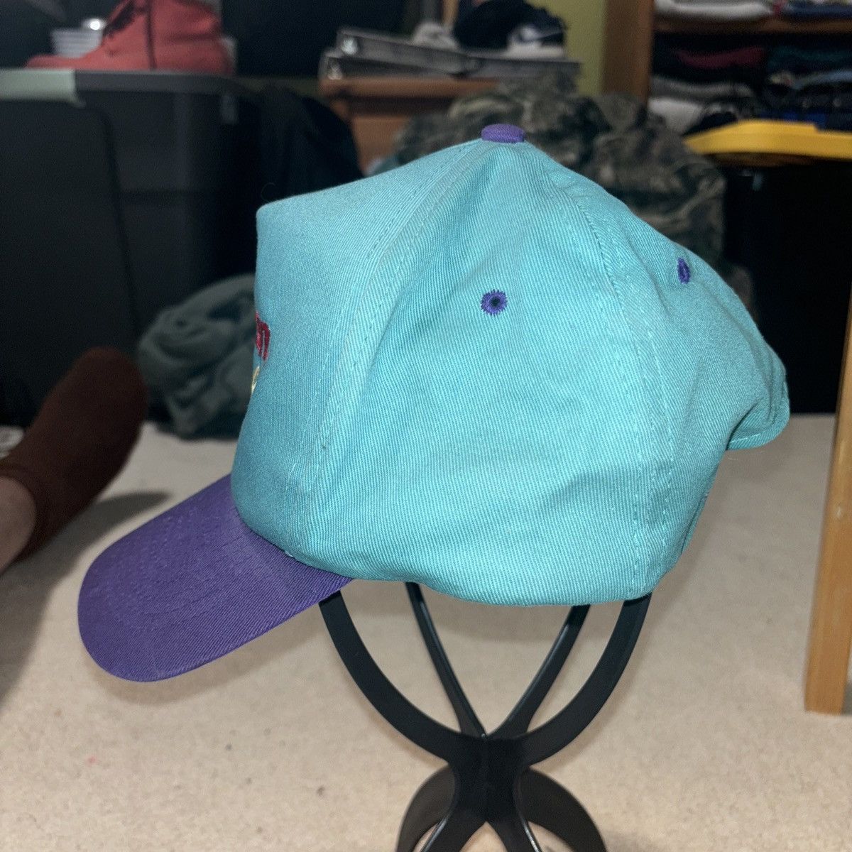 Vintage Vtg Snap-On Racing Snapback Hat Cap Teal W Neon 90’s Tools Size ONE SIZE - 3 Thumbnail