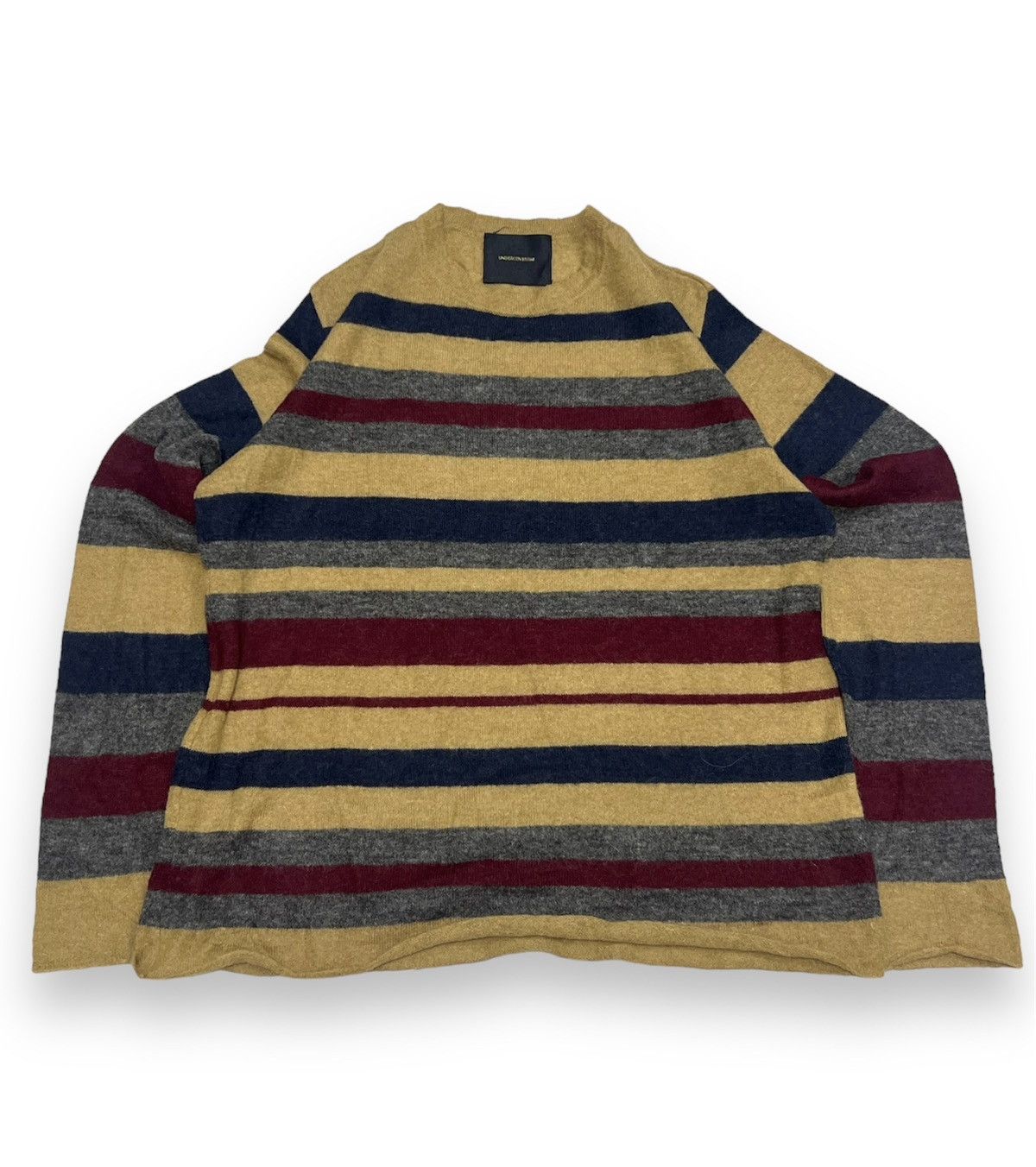 image of Undercoverism Undercover 14Aw Multicolor Border Knit in Beige, Men's (Size XL)