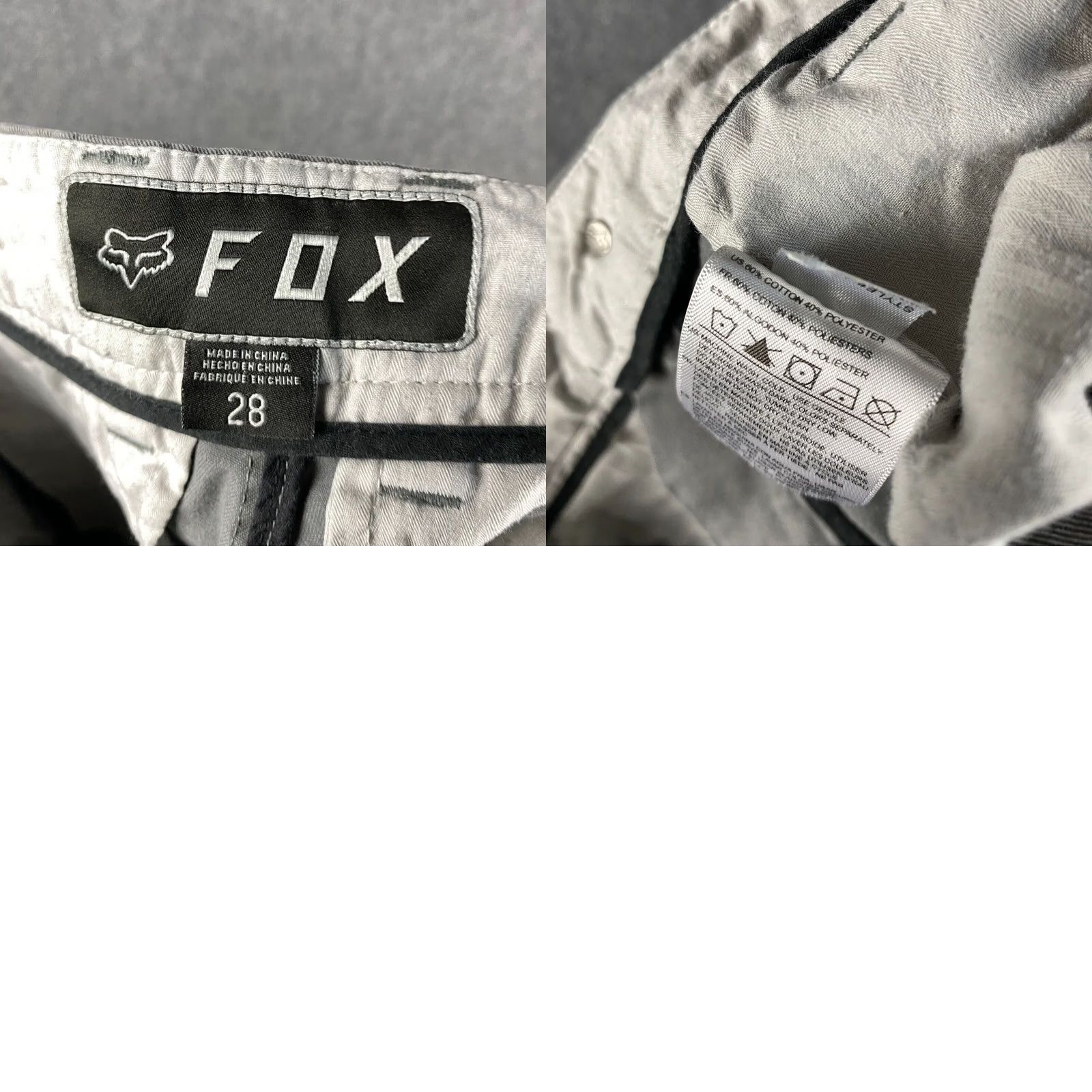 Vintage Fox Bermuda Shorts Men's 28 Gray Cotton Blend Casual Adult Shorts 28in Waist Size US 28 / EU 44 - 8 Thumbnail