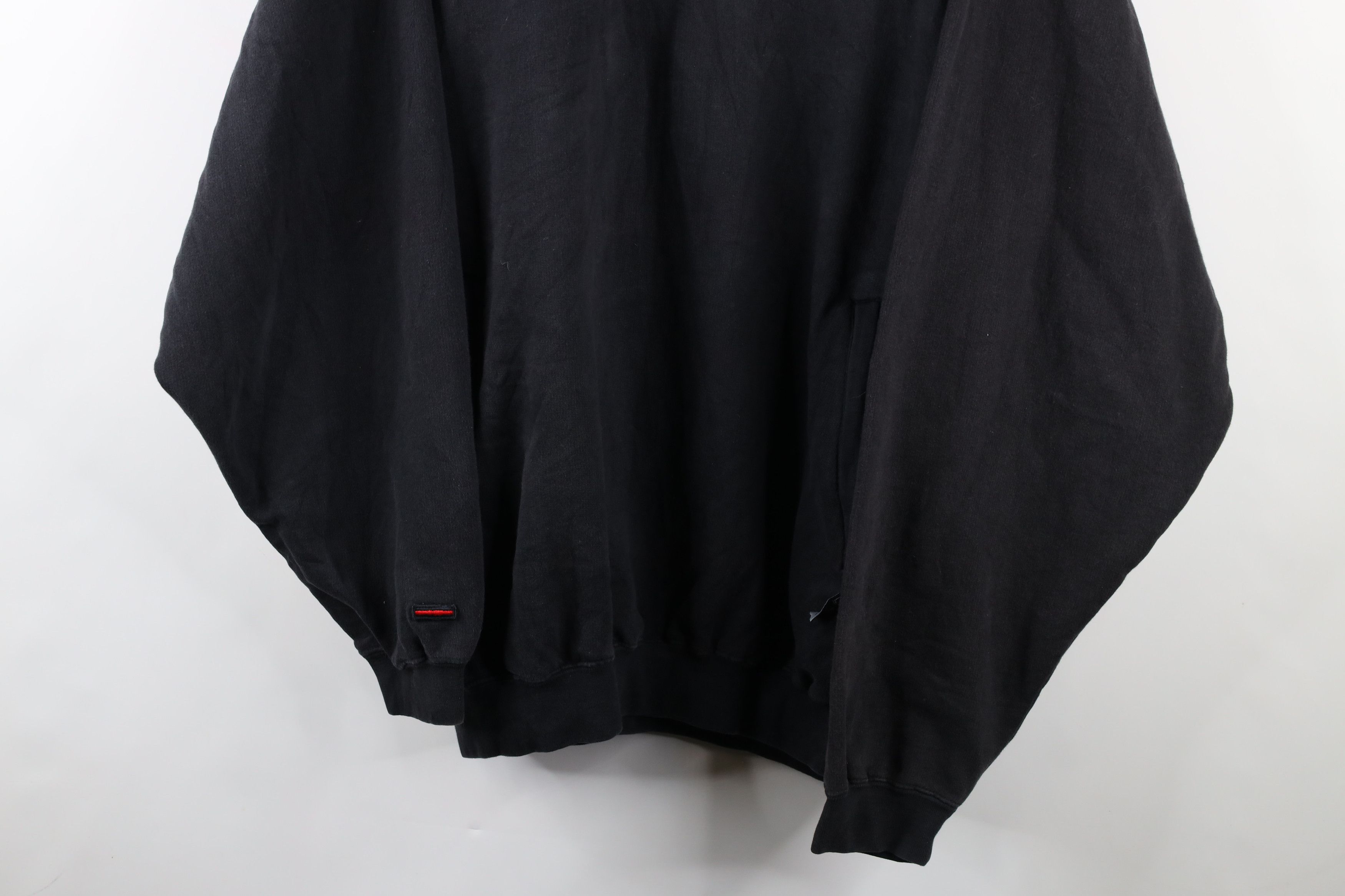 Fubu × Vintage Vintage FUBU Spell Out Baggy Fit Hoodie Sweatshirt Black Size ONE SIZE - 3 Thumbnail
