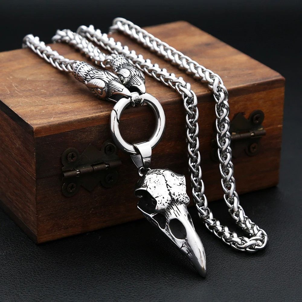 Other Crow Skull Pendant Necklace Size ONE SIZE - 5 Thumbnail