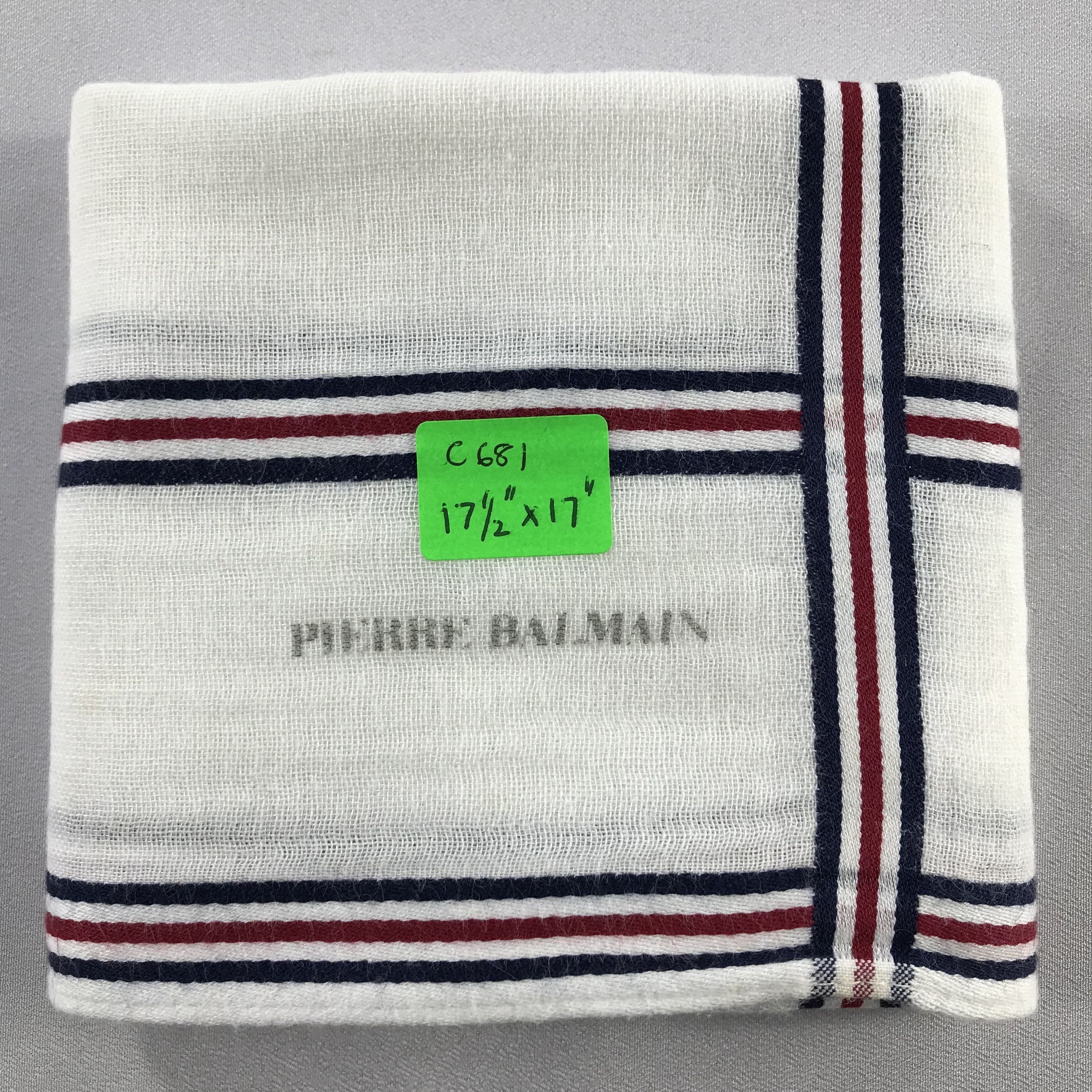 Pierre Balmain Pierre Balmain Handkerchief / Bandana / Neckerchief C681 Size ONE SIZE - 7 Thumbnail