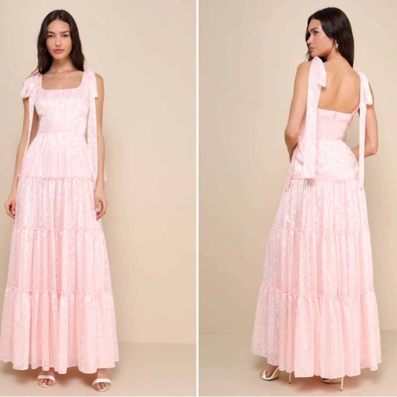 Lulus LULU's Flirty Floral Roses Prom Wedding Sexy Maxi Size M / US 6-8 / IT 42-44 - 1 Thumbnail