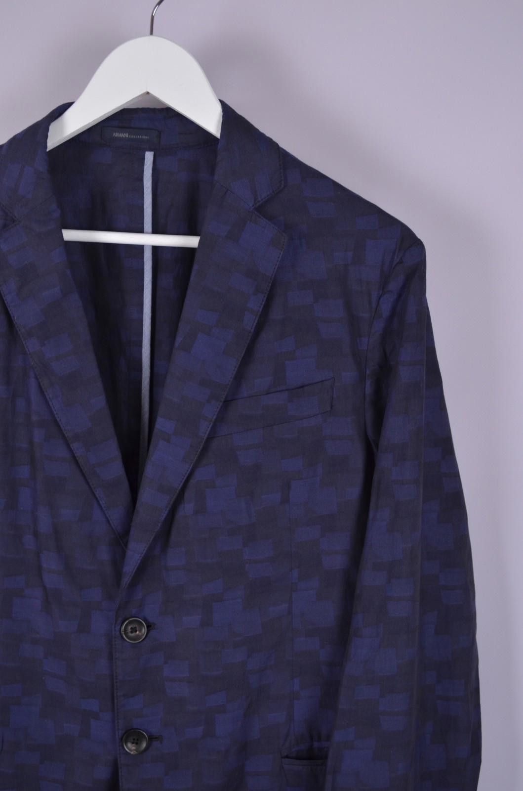 Armani Collezioni Armani Collezioni Cotton Lightweight Unlined Blazer Sz 50/S Size US S / EU 44-46 / 1 - 3 Thumbnail