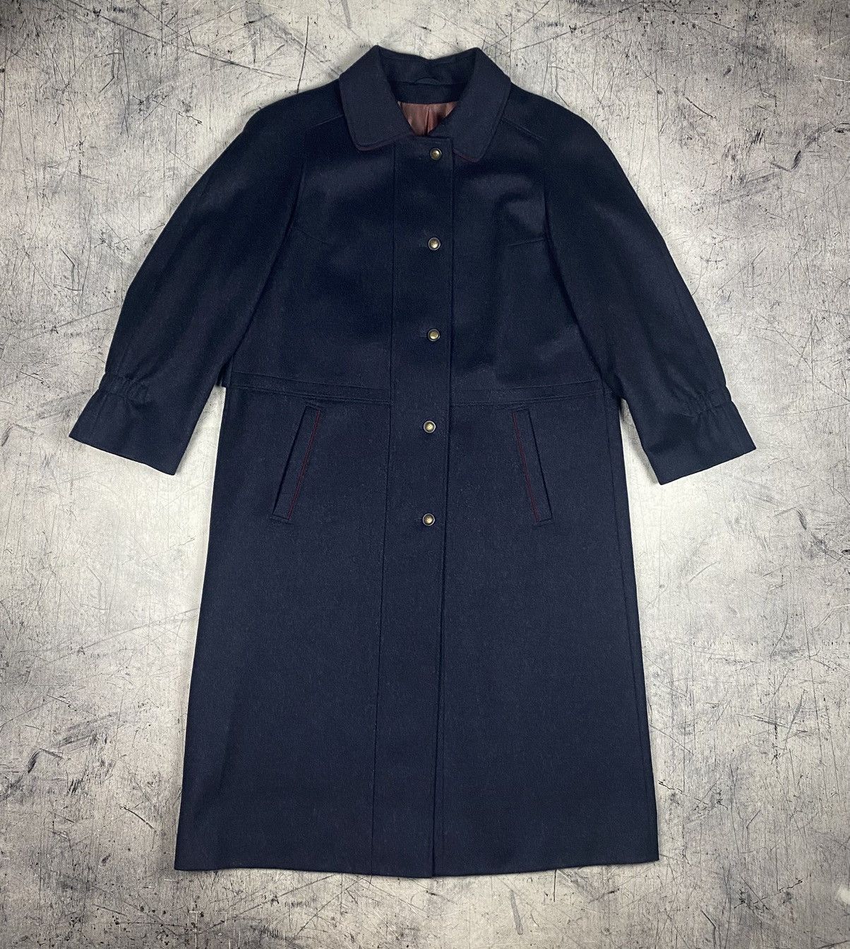 Other Vintage German Loden Wool Long Coat – Made in Germany Size XL / US 12-14 / IT 48-50 - 2 Thumbnail