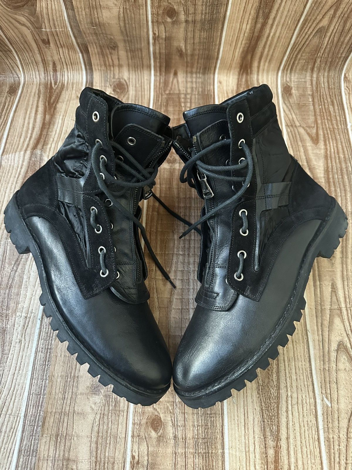 Dolce & Gabbana 00’s Dolce & Gabbana Black Hybrid Zip Boots Size US 9 / EU 42 - 7 Thumbnail