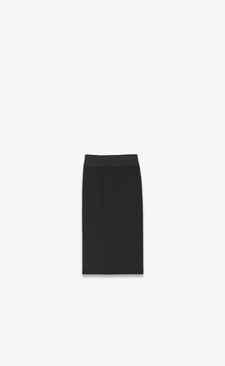 Saint Laurent Paris o1bcso1str1124 Bermuda Shorts In Fleece in Noir Size US 30 / EU 46 - 2 Thumbnail