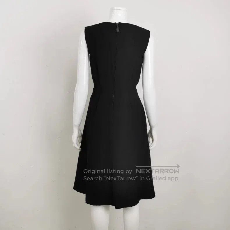 Hermes Hermes Black V-Neck Wool Dress Size 34. Size ONE SIZE - 2 Thumbnail
