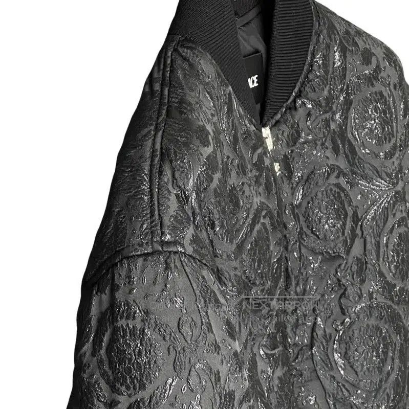 Versace Versace Black Printed Long Sleeve Bomber Jacket . Size US S / EU 44-46 / 1 - 4 Thumbnail