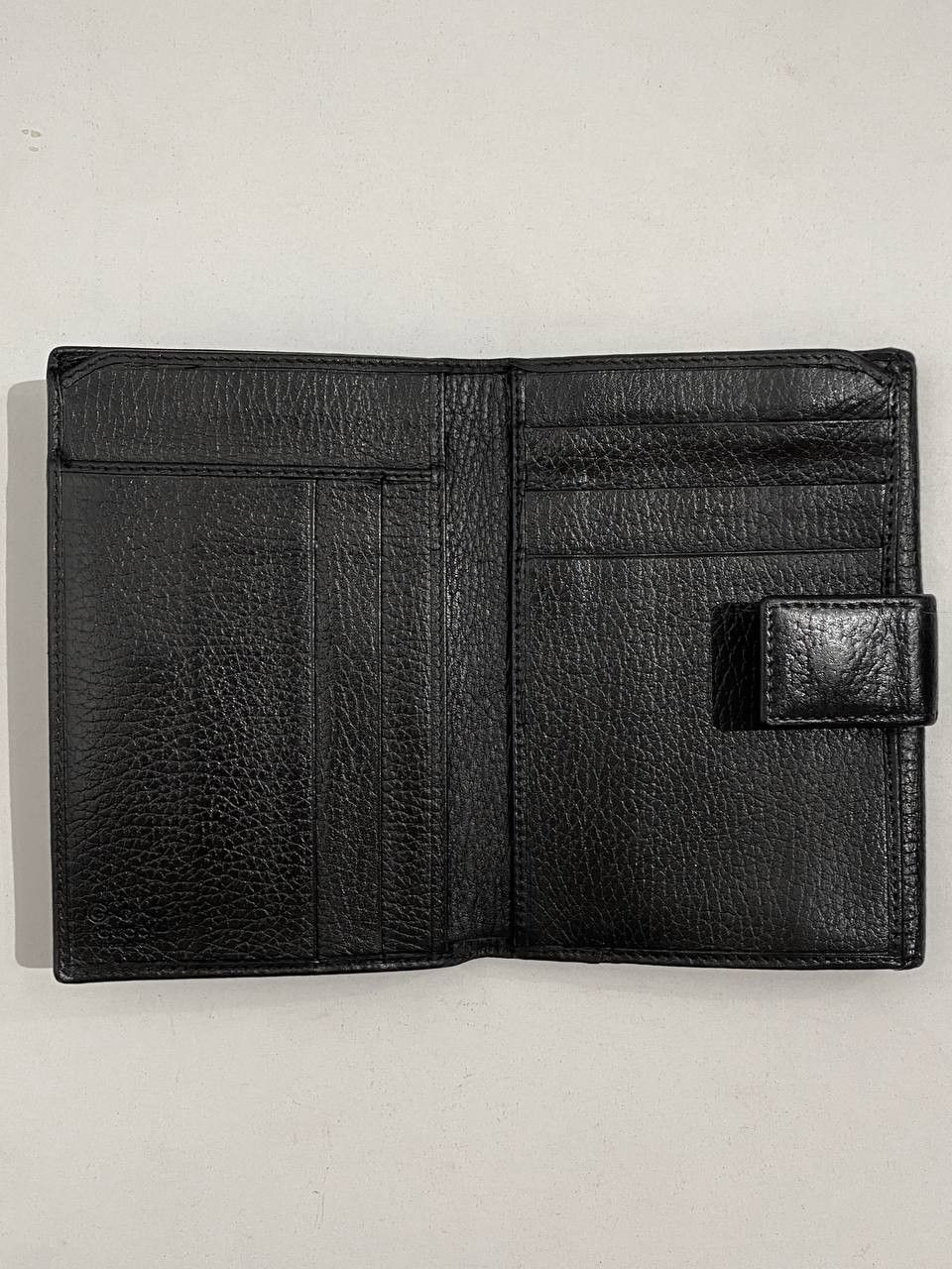 Gucci Gucci Logo Black Calfskin Leather Tri Fold Wallet Size ONE SIZE - 6 Thumbnail