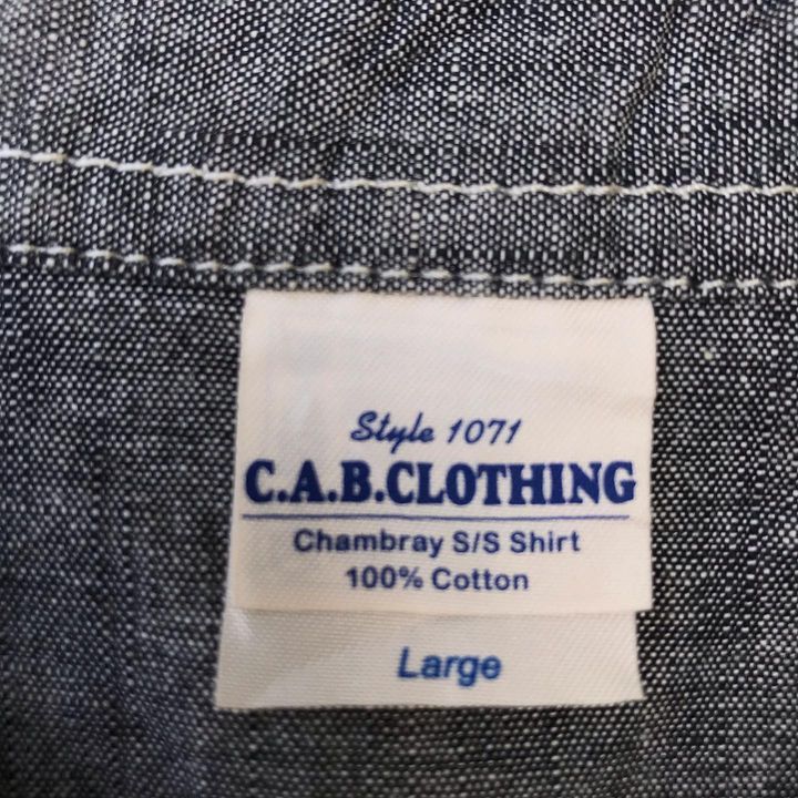 CPO × Japanese Brand Cab japan C.A.B Clothing Chambray Shirt Short Sleeve Japan Size US L / EU 52-54 / 3 - 7 Thumbnail